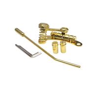 KTUXZCI Electric Guitar Bridge Stop Bar Tailpiece Tremolo Features Construction Enhancing Guitar Sound Electric Bridge Stop Bar Tailpiece Tremolo Is LP SG String Spacing Of 10.5, Gold, 25x10x4.5cm