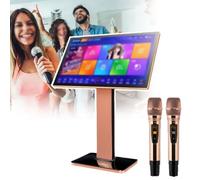 KTV Karaoke Machine - Dual System, 500GB-8TB Storage, DSP Microphone Reverb, Voice/Mobile/Touchscreen Song Selection, 27 Languages, Millions Of Online Songs | For KTV & Home Use(B,3TB)