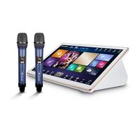 KTV Karaoke System with 18.5 Capacitive Touch Screen, Wireless Microphone, Power Amplifier, AI Smart Voice Control, 600K Cloud Song Library, 1TB Storage Capacity