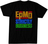 KTVB0A EPMD Strictly Business Promo T-Shirt - Classic Hip-Hop - Hit Squad(Small)