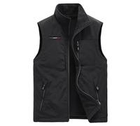 KTWOLEN Mens Reversible Gilet Fleece Gilet Sleeveless Gillette Jacket Fleece Vest Body Warmer Outwear Vest Winter Waistcoat