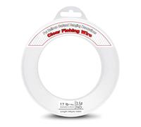 ktxaby 0.3mm Clear Fishing Wire 500 m Invisible Fishing Line Wire Nylon Supports 17 Pounds for DIY Crafts Hanging Balloon Garland Picture Jewelry Making Beading Threads Cords