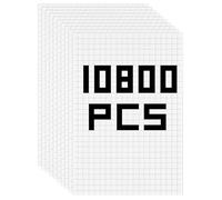 ktxaby 10800Pcs 5mm Foam Dots Square Double-Sided Adhesive Pads Mini 3D Adhesive Foam White Mount Sticky Sheets for DIY Crafts Scrapbook Art Office Supplies 1.8mm Thick (18 Sheets)