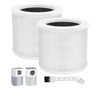 Ktxaby 2 Pcs A1 Replacement Filter Compatible with VEWIOR Air Purifi-er HQSC-50,HQKJ-80,AMEIFU AP01W,A1W,KOIOS HQKJ-50 Air Purifier, 3-in-1 H13 True HEPA Air Cleaner Filter