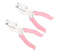 ktxaby 2PCS Handheld Hole Paper Punch,Single Hole Punch,Heart and Star Shaped Hole Paper Puncher, For DIY Crafts,Labels,Tickets,Scrapbooking