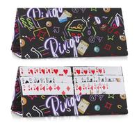 ktxaby 2PCS Playing Card Holder for Poker,Bridge & Canasta,Foldable 6-Slot Organizer for Bingo Pull Tabs & Gambling Tickets, Standing Card Games Holder for Adults & Seniors
