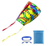 ktxaby Colorful Pocket Kite with Long Tail and String Line,Easy FlyerKite,Not Need to Assemble,Beach Game and Outdoor Activity for Beginners, Kids and Adults(Style 2)