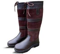 KTY Leather Lake Country Boots - Equestrian Riding Walking Yard Brown Black UK 3-10 STANDARD SEMI-WIDE WIDE EXTRA WIDE Calf (Brown, uk_footwear_size_system, adult, women, numeric, x_wide, numeric_8)