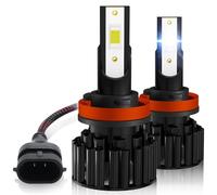 KTYERABD 2pcs H7 LED Bulbs H4 50W Car light 12V 6000K 8000K 20000LM 3570 CSP Lamp 9005 HB3 9006 HB4 H8 H9 H11 Fog Lights Bulbs(White H7)