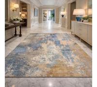 KTYUTJDH Area Rug,Abstract Blue, Gray, Beige, White, Rectangular 130 x 200 cm, Washable Rugs Living Room Bedroom Carpet Floor protection Home Decor