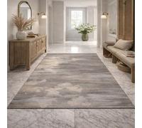 KTYUTJDH Area Rug,Abstract Gray, Beige, White, Rectangular 200 x 250 cm, Large Rugs Living Room Lounge Bedroom Washable Carpet Anti Slip Mat