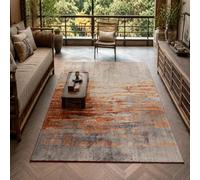KTYUTJDH Area Rug,Abstract Gray, Orange, Brown, White, Rectangular 180 x 240 cm, Large Soft Rugs Art Deco Home Office Living Dining Room Bedroom Carpets