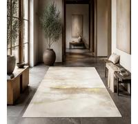 KTYUTJDH Area Rug,Abstract Modern Beige, Yellow, Brown, White, Rectangular 180 x 240 cm, Large Soft Rugs Art Deco Home Office Living Dining Room Bedroom Carpets