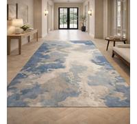 KTYUTJDH Area Rug,Abstract Modern Blue, Gray, Beige, Rectangular 130 x 200 cm, Washable Rugs Living Room Bedroom Carpet Floor protection Home Decor