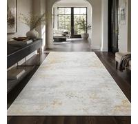 KTYUTJDH Area Rug,Abstract White, Gray, Yellow, Rectangular 180 x 240 cm, Large Soft Rugs Art Deco Home Office Living Dining Room Bedroom Carpets