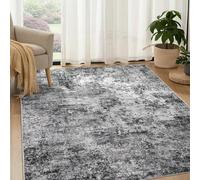 KTYUTJDH Area Rug,Black White Neutral Modern Abstract Farmhouse Decor,grey,Square 120 x 120 cm, Housewarming Rugs for New Home Decoration Floor Mat under Coffee Table