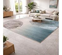 KTYUTJDH Area Rug,Modern Abstract Blue, Gray, Rectangular 130 x 200 cm, Washable Rugs Living Room Bedroom Carpet Floor protection Home Decor