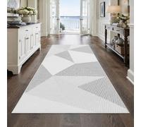 KTYUTJDH Area Rug,Modern Geometric Abstract Gray, White, Rectangular 180 x 240 cm, Large Soft Rugs Art Deco Home Office Living Dining Room Bedroom Carpets