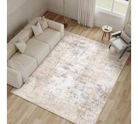 KTYUTJDH Area Rug,Neutral Beige White Grey Abstract Modern Design,yellow,Rectangular 80 x 110 cm, Throw Rugs Entryway Hallway Living Room Bedroom Carpet Kitchen Floor Mat