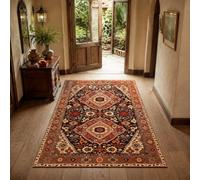 KTYUTJDH Area Rug,Oriental Vintage Red, Brown, Beige, Black, Blue, Rectangular 200 x 250 cm, Large Rugs Living Room Lounge Bedroom Washable Carpet Anti Slip Mat