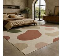 KTYUTJDH Large Rugs for Living Room, Rectangular 180 x 250 cm,Abstract Modern Green Beige Brown Pink White, Big Rug Home Office Art Decor Contemporary Lounge Carpet