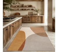KTYUTJDH Large Rugs for Living Room, Rectangular 180 x 250 cm,Modern Abstract Beige Neutral colour Gray Brown, Big Rug Home Office Art Decor Contemporary Lounge Carpet