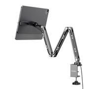 KU XIU Magnetic Wireless Charging Stand for iPad Pro 12.9, iPad Air 13 M2, Foldable Adjustable Arm Mount with 2M Cable, Aluminum Alloy Tablet Holder for iPad Pro 12.9 3rd/4th/5th/6th