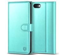 Kuafcase Case Compatible for iPhone 7, iPhone 8, iPhone SE 2022, iPhone SE 2020, 4 Card Slots Magnetic Closure Kickstand Shockproof Protective Phone Case Compatible for iPhone 7/8/SE - Ice Green