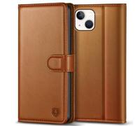 Kuafcase Compatible for Case with 4 Card Slots Magnetic Closure Kickstand Shockproof Protective Phone Case Compatible for - Brown