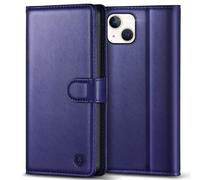 Kuafcase Compatible for Case with 4 Card Slots Magnetic Closure Kickstand Shockproof Protective Phone Case Compatible for - Blue