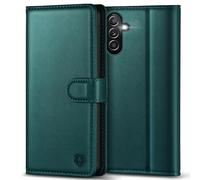 Kuafcase for Samsung A34 5G Case, 4 Card Slots Magnetic Closure Kickstand Shockproof Protective Phone Case for Samsung Galaxy A34 - Green