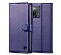 Kuafcase for Samsung A51 Case, Flip Wallet Leather Case with 4 Card Slots Magnetic Closure Kickstand Shockproof Protective Phone Case for Samsung Galaxy A51 - Blue