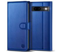 Kuafcase Mobile Phone Case for Google Pixel 8A Case Premium PU Leather Flip Case Wallet Card Slot Stand Magnetic Case Protective Case for Google Pixel 8A - Royal Blue