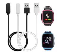 Kuaguozhe Pack of 2 Charging Cable Compatible with Xplora X5 / X4, Magnetic USB Charging Cable, Replacement Charger, Charging Cable, Charging Station for X5 Play, 4, Black & White