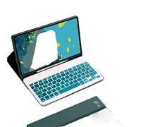 kuaijiexiaopu Backlight Touch Keyboard Leather Case Suitable for iPad Pro 12.9 inch 2022/2018/2020/2021 universal(Dark green+backlit keyboard)