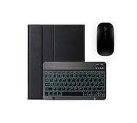 kuaijiexiaopu Backlit Keyboard Slim Case, Tablet Leather Cover compatible with Lenovo Tab M10 HD 2nd Gen 10.1 inch TB-X306X TB-X306F(BlackB backlit Mouse)