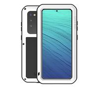 kuaijiexiaopu Cover, Original 360° Armor Heavy Duty Metal Tank Case compatible with Samsung Galaxy S20 Ultra Plus FE 5G(White,S20 Ultra)