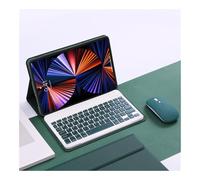 kuaijiexiaopu Detachable Keyboard Built-in Pencil Holder Cover, PU+TPU Leather Stand Case compatible with Redmi Pad Pro 12.1 inch 2024(Dark Green+Keyboard+Mouse)