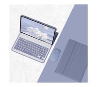 kuaijiexiaopu Detachable Keyboard Cover, PU+TPU Leather Stand Case compatible with Xiaomi Pad 6/6 Pro 11 inch(Purple+Keyboard+Mouse)