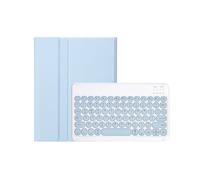 kuaijiexiaopu Detachable Keyboard with Round Keys, Filp Leather Protective Case compatible with Samsung Galaxy Tab S9 11 inch X710/716B/718U(Sky Blue+Keyborad)