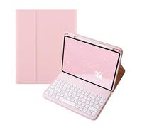 kuaijiexiaopu Detachable Normal/Touch Keyboard, Flip Leather Protective Case compatible with HUAWEI MatePad 11.5S 2024(Pink+Keyboard)