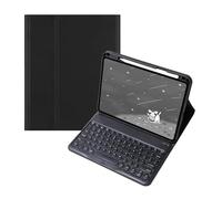 kuaijiexiaopu Detachable Normal/Touch Keyboard, Flip Leather Protective Case compatible with HUAWEI MatePad 11.5S 2024(Black+Keyboard)