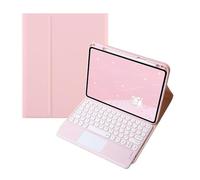 kuaijiexiaopu Detachable Normal/Touch Keyboard, Flip Leather Protective Case compatible with HUAWEI MatePad 11.5S 2024(Pink+touch Keyboard)