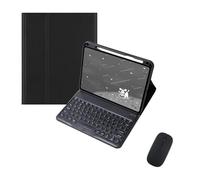kuaijiexiaopu Detachable Normal/Touch Keyboard, Flip Leather Protective Case compatible with HUAWEI MatePad Air 11.5 inch 2023(Black+Keyboard+Mouse)