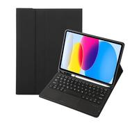 kuaijiexiaopu Detachable Touch Keyboard Cover, Flip Leather Protective Case compatible with iPad mini6/mini7 8.3 inch(Black+Keyboard)