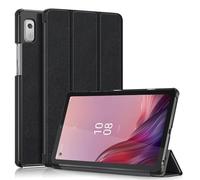 kuaijiexiaopu Hard PC Cover, Tri-fold Flip PU Leather Stand Case compatible with Lenovo Legion Y700 2nd Gen TB-320FC 2023(Black)