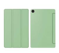 kuaijiexiaopu Honeycomb Silicone Back Cover, Tri-fold PU Leather Tablet Stand Case compatible with Lenovo Tab P11 Gen 2nd 11.5 inch Tb-350FU(Matcha Green)