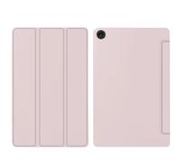kuaijiexiaopu Honeycomb Silicone Back Cover, Tri-fold PU Leather Tablet Stand Case compatible with Lenovo Tab P11 Gen 2nd 11.5 inch Tb-350FU(Pink)