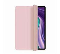 kuaijiexiaopu Honeycomb Soft Rubber Back Case, Tri-fold Silicone Leather Stand Case compatible with Samsung Galaxy Tab S9 11 inch/S9 FE 10.9 inch 2023(Pink,S9 11 inch)