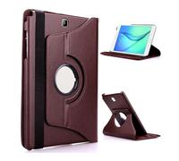 kuaijiexiaopu Litchi Texture 360 Rotation Cover, Synthetic Leather Stand Case compatible with Samsung Galaxy Tab A8 10.5 inch X200 X205(Brown)